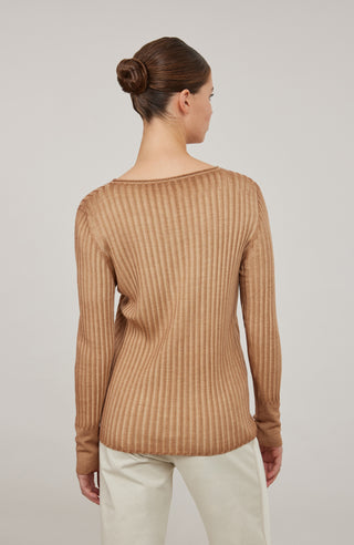 Rundhalspullover - CameliaDyed