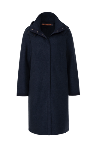 Ellen Cooked Wool Coat with Hood