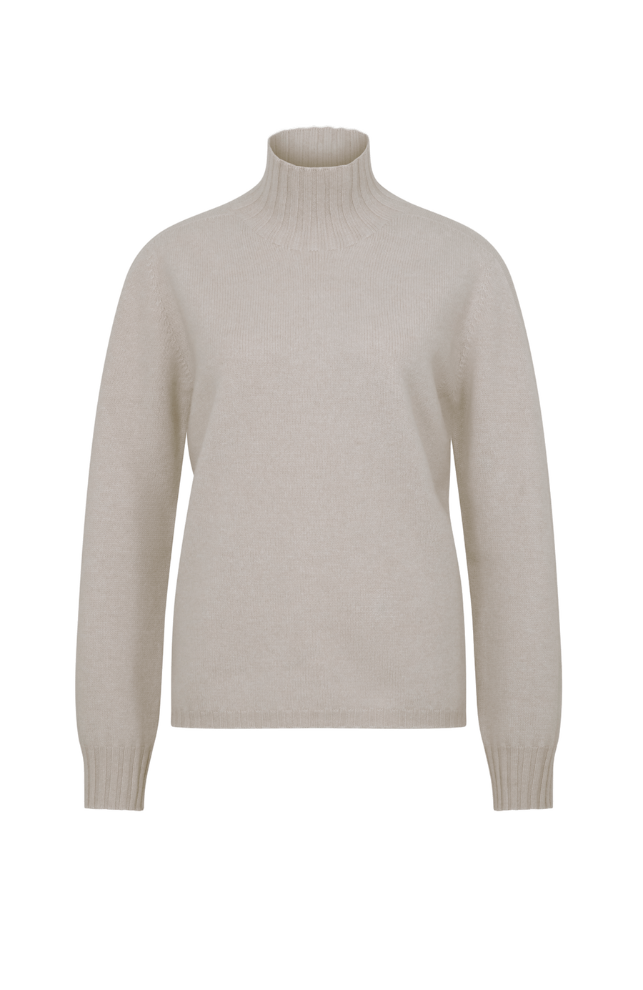 Cashmere sweater with stand-up collar - Hana