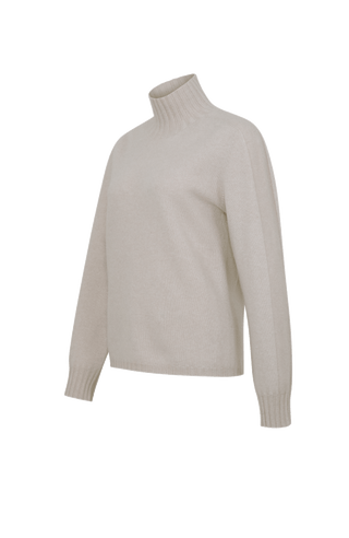 Kaschmirpullover mit Stehkragen - Hana