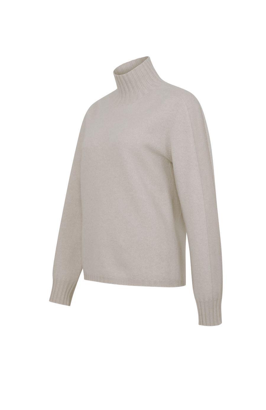 Cashmere sweater with stand-up collar - Hana