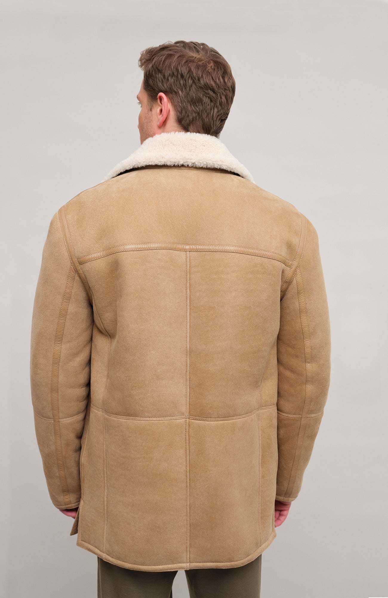 Wendbare Herren-Lammfelljacke – Glattleder Fell FRAUENSCHUH