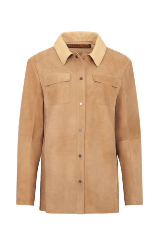 Emely Vintage Leder Hemdjacke