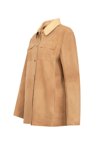 Emely Vintage Leder Hemdjacke