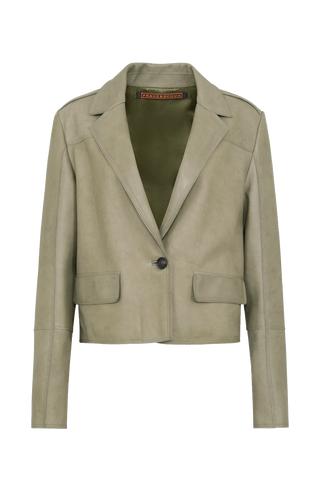 Lin kurzer Nappa Leder Blazer