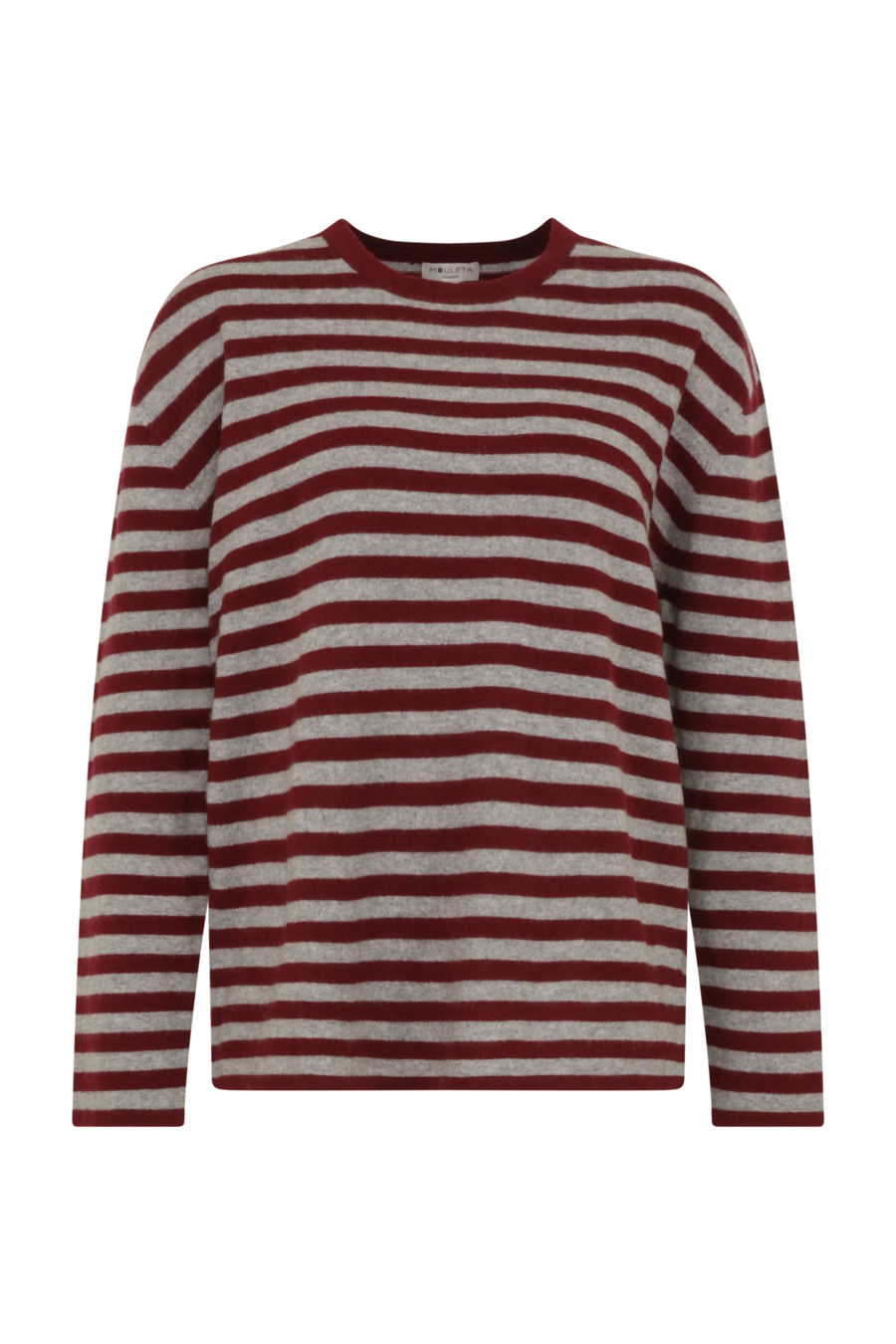Pullover mit Streifen aus reinem Kaschmir