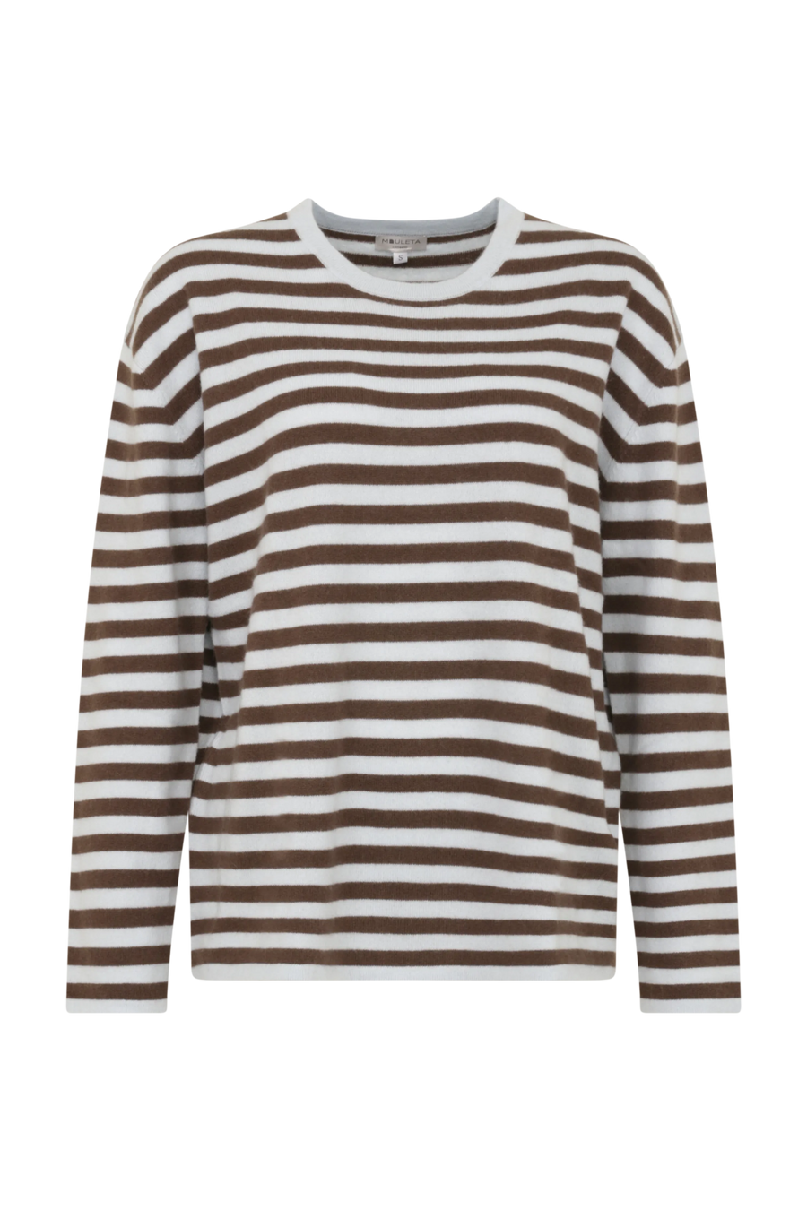Pullover mit Streifen aus reinem Kaschmir