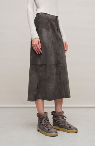 Rock aus Veloursleder - Sophia