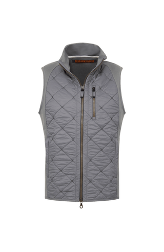 Lucas2.0 lightly padded vest with Italian Felpa