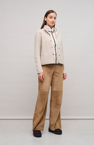 Jacke aus Cashmere Teddy - Clara-CT