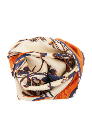 Silk scarf with floral motif – 65 cm silk