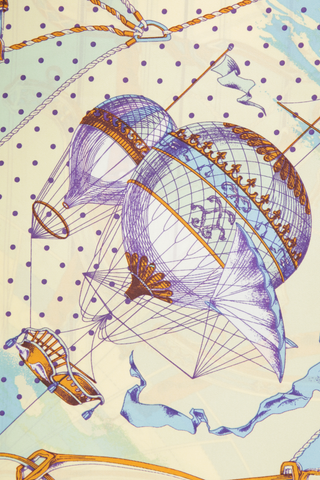 Seidentuch mir Heißluftballons - 65 silk