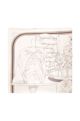 Seidentuch mit Tulpen-Motiv - 65 Silk