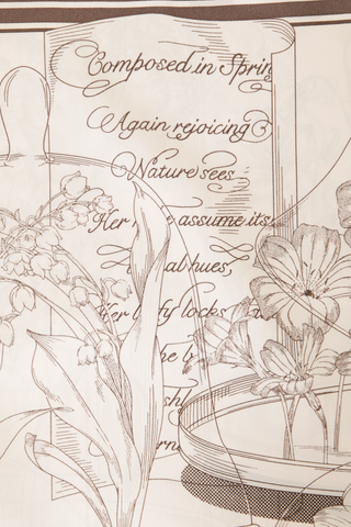 Seidentuch mit Tulpen-Motiv - 65 Silk