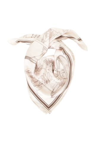 Seidentuch mit Tulpen-Motiv - 65 Silk