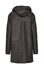 Lambskin cape with hood - Olivera-LL