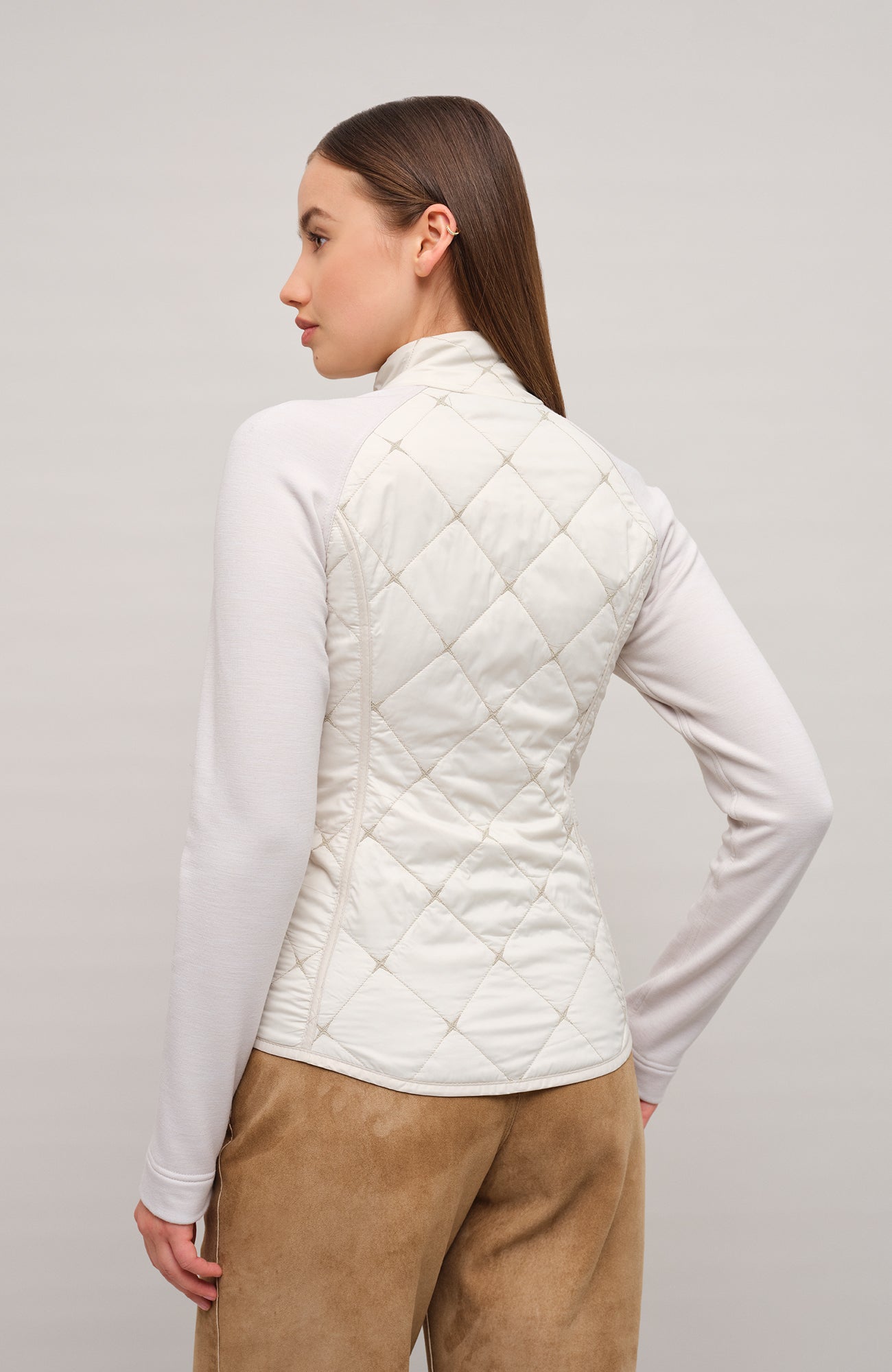 Quilted Jacket with Wool Powerstretch - CarmenMulti