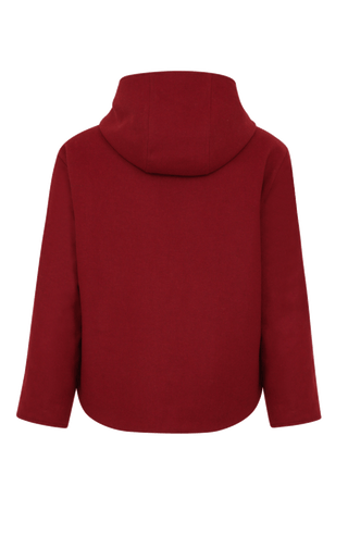 Jacke mit Kapuze aus Loden und Quilt - Joelle