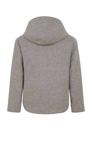 Jacke mit Kapuze aus Loden und Quilt - Joelle