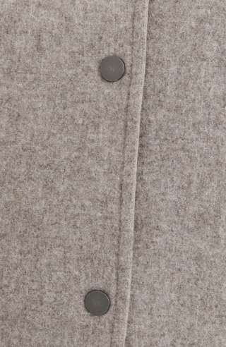 Jacke mit Kapuze aus Loden und Quilt - Joelle