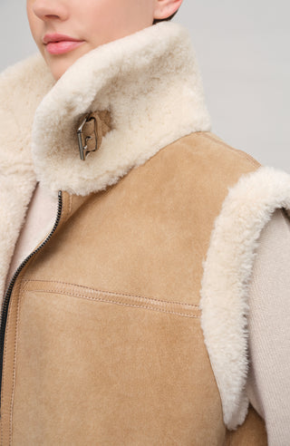 Lammfellweste  - Vicki-MV