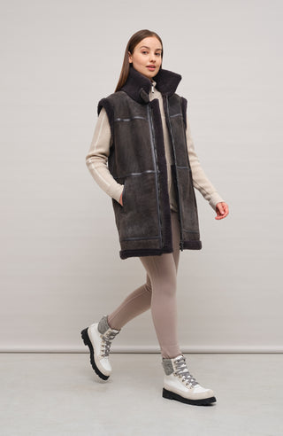 Lammfellweste  - Vicki-MV