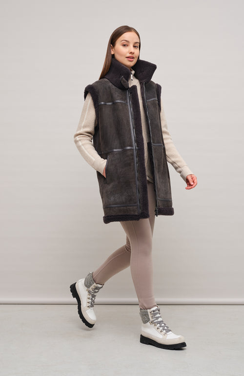 Shearling Vest – Vicki-MV