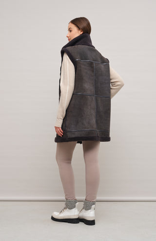 Lammfellweste  - Vicki-MV