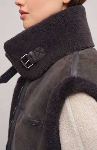 Lammfellweste  - Vicki-MV