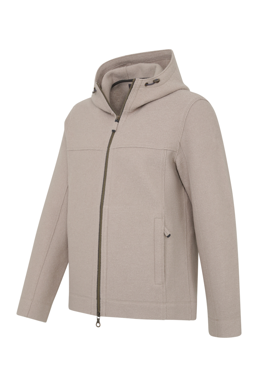 Veste à capuche en laine bouillie - Kian