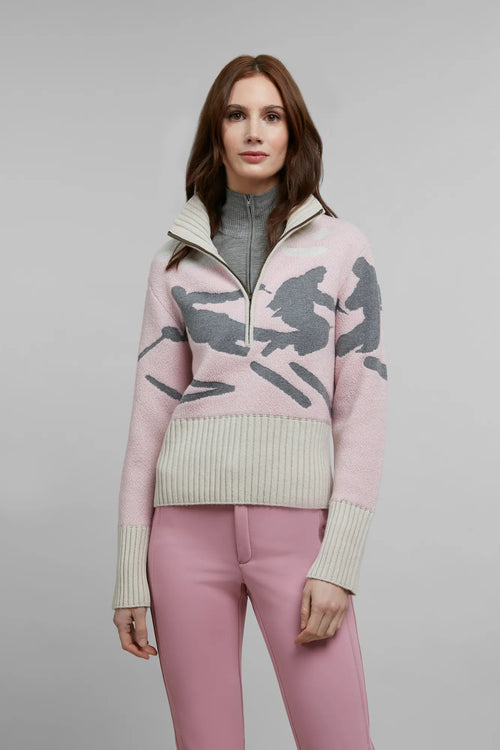 Ski Jumper with Skier Motif - Ingrid-ME