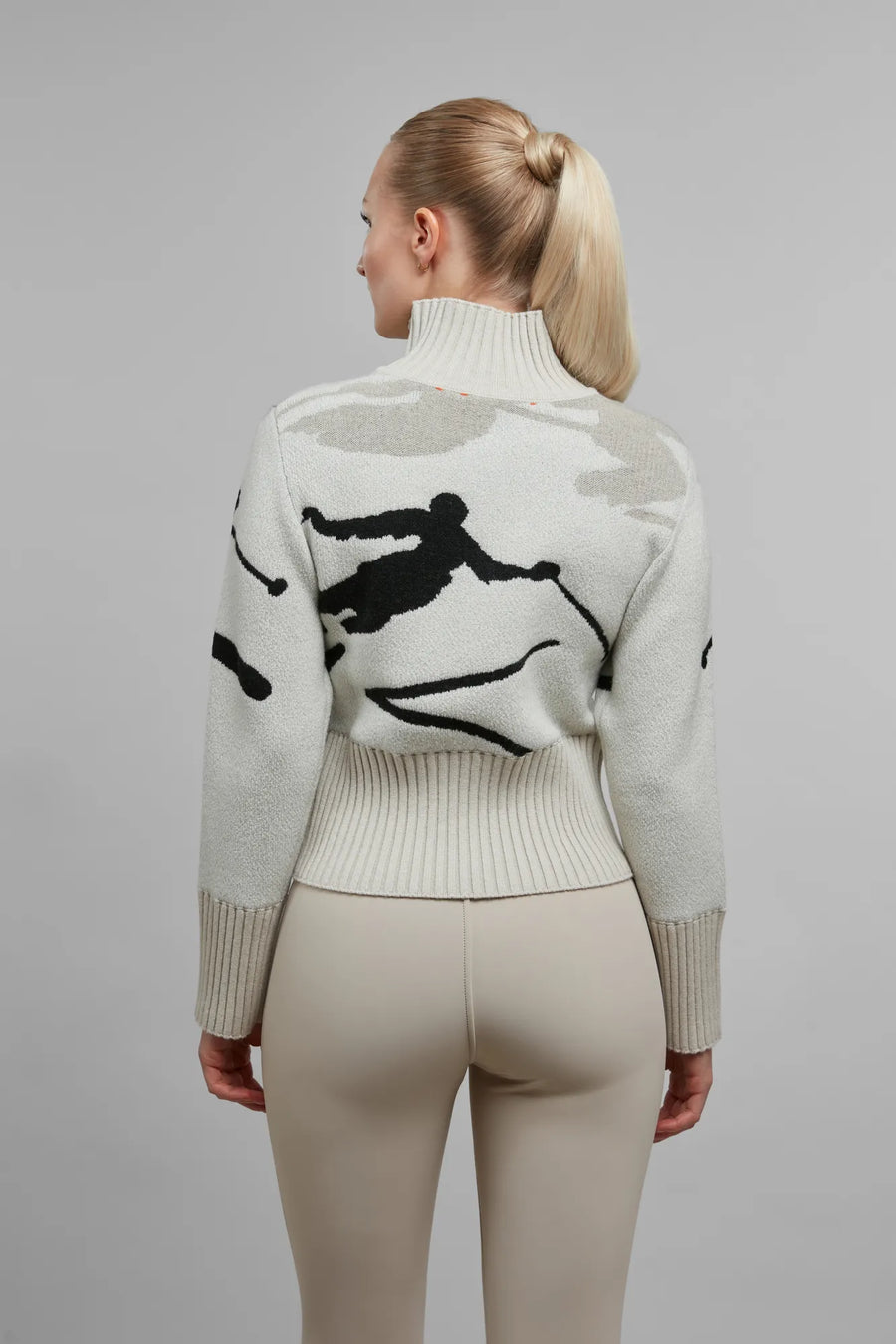 Ski Jumper with Skier Motif - Ingrid-ME