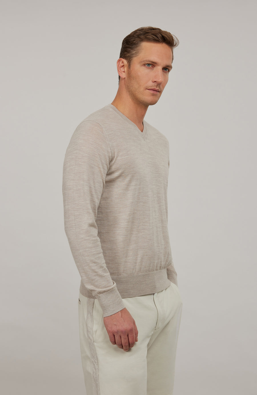 Strickpullover mit V-Ausschnitt - Roy