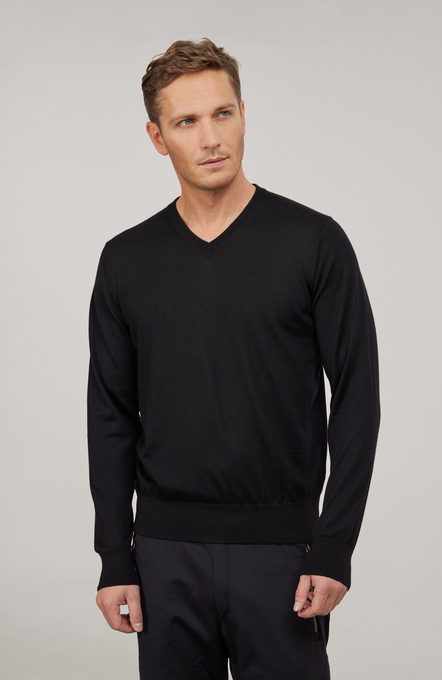 Strickpullover mit V-Ausschnitt - Roy