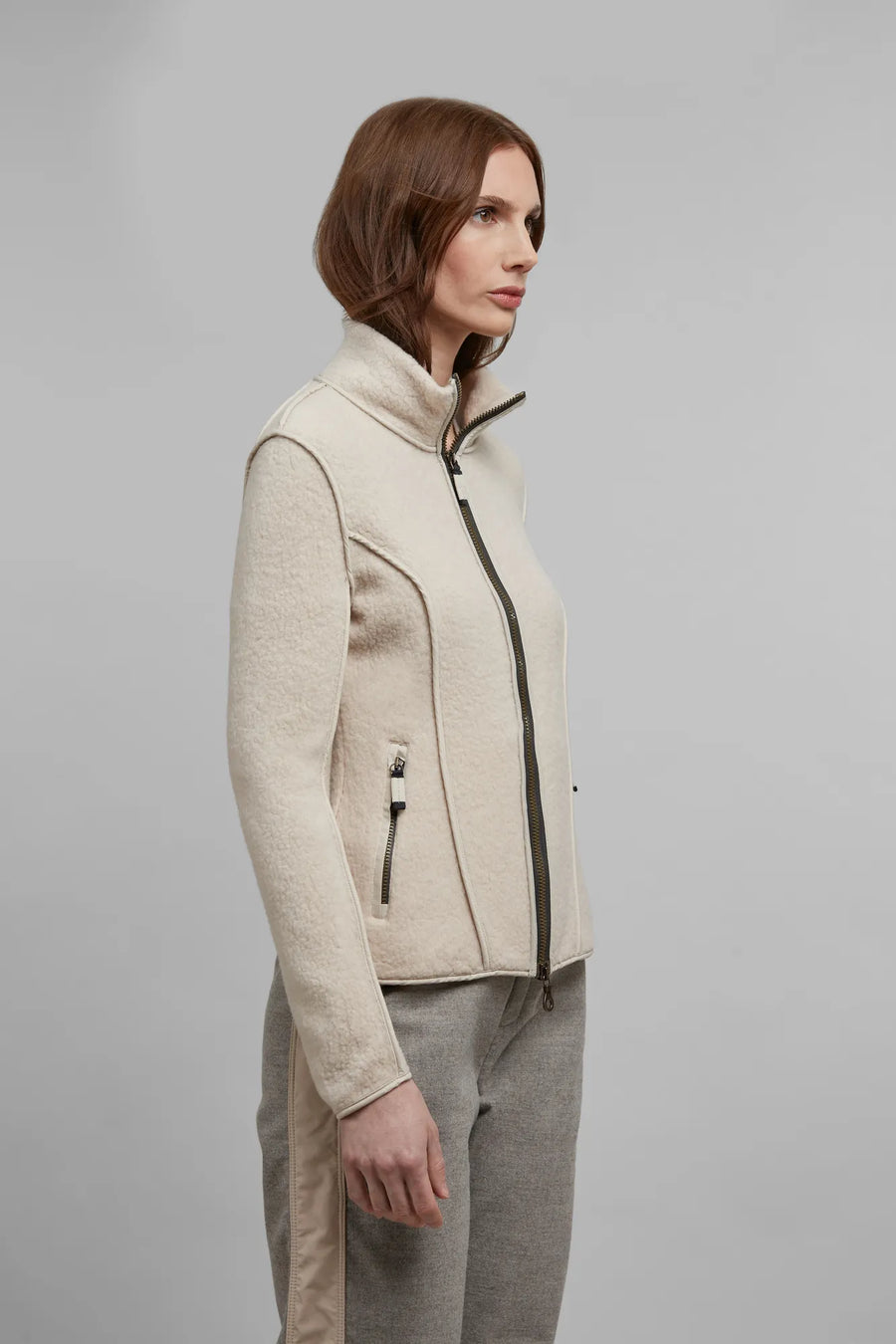 Jacke aus Biodegradable Wool Fleece - Esther