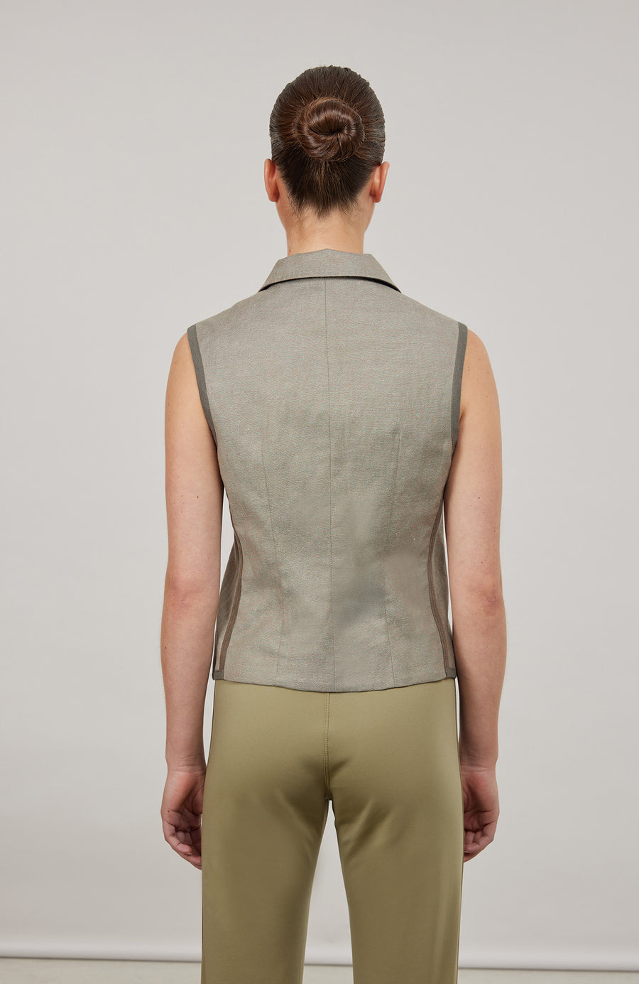 Weste aus Baumwoll-Leinen - Anya