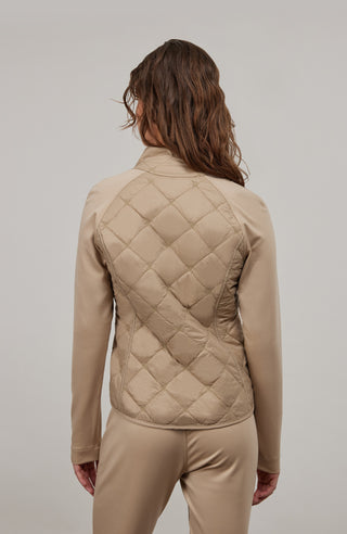 Quilted jacket with natural powerstretch - Karen