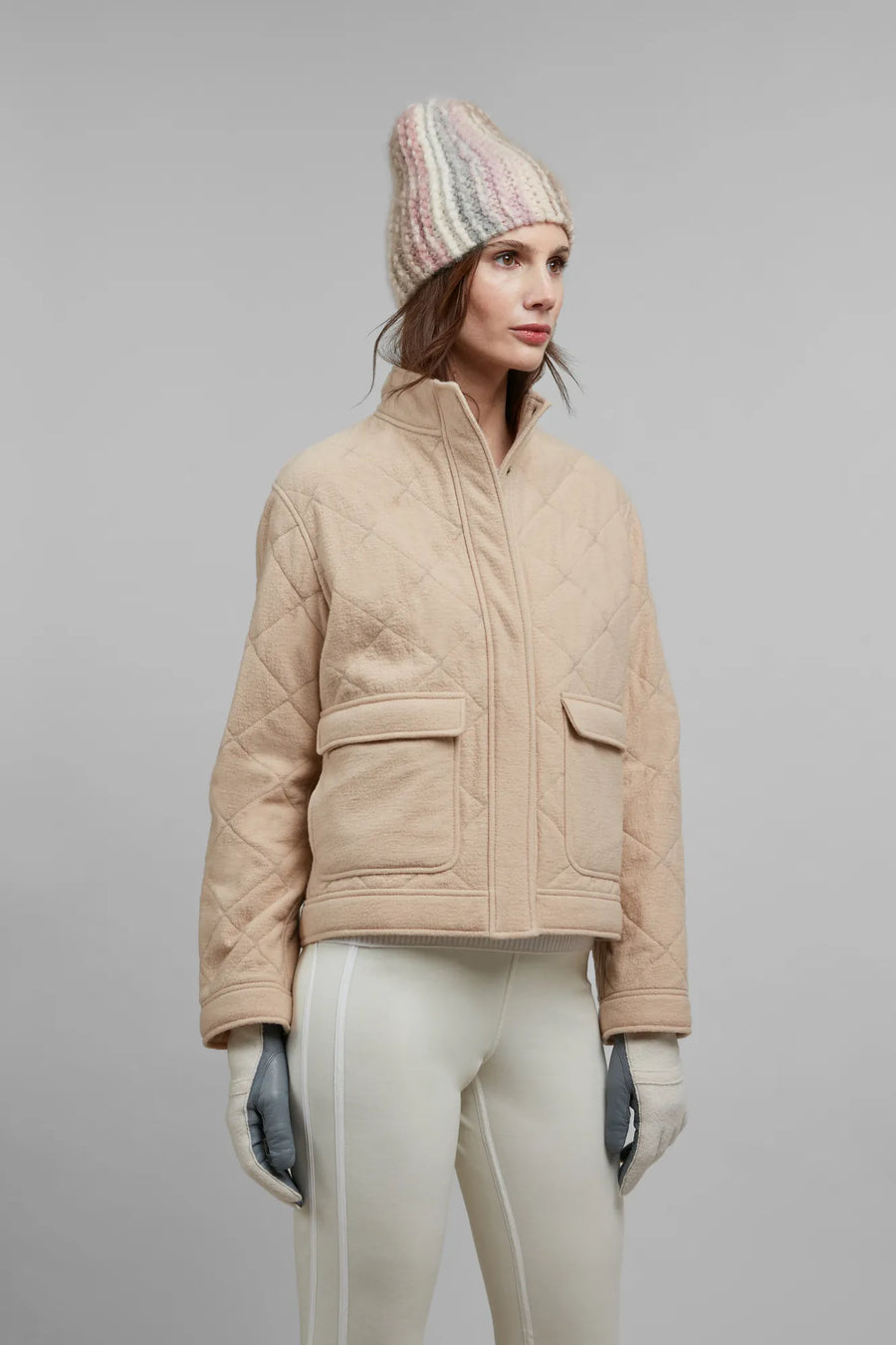Jacke aus Quilt und Loden - Helene-CWQ
