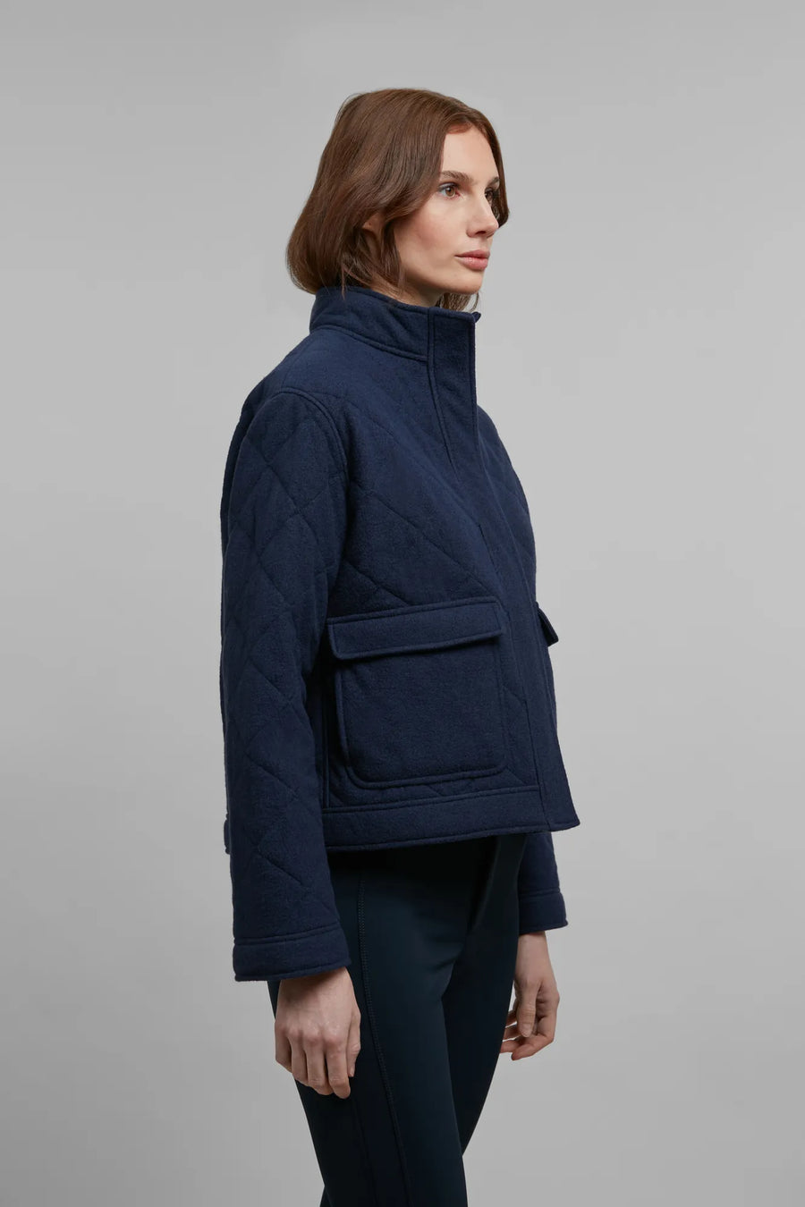 Jacke aus Quilt und Loden - Helene-CWQ