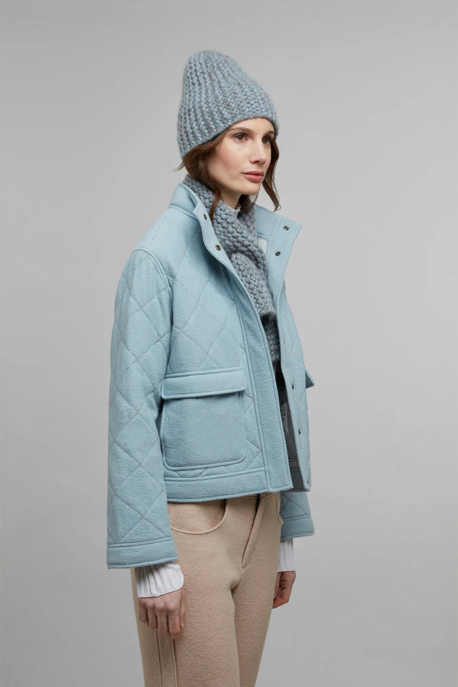 Jacke aus Quilt und Loden - Helene-CWQ
