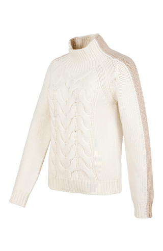 SaraCable knitted sweater with cable pattern 