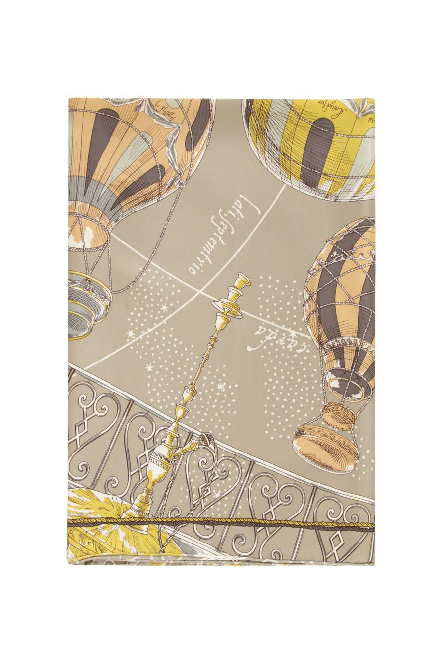 Silk scarf with balloon motif – 88 cm silk