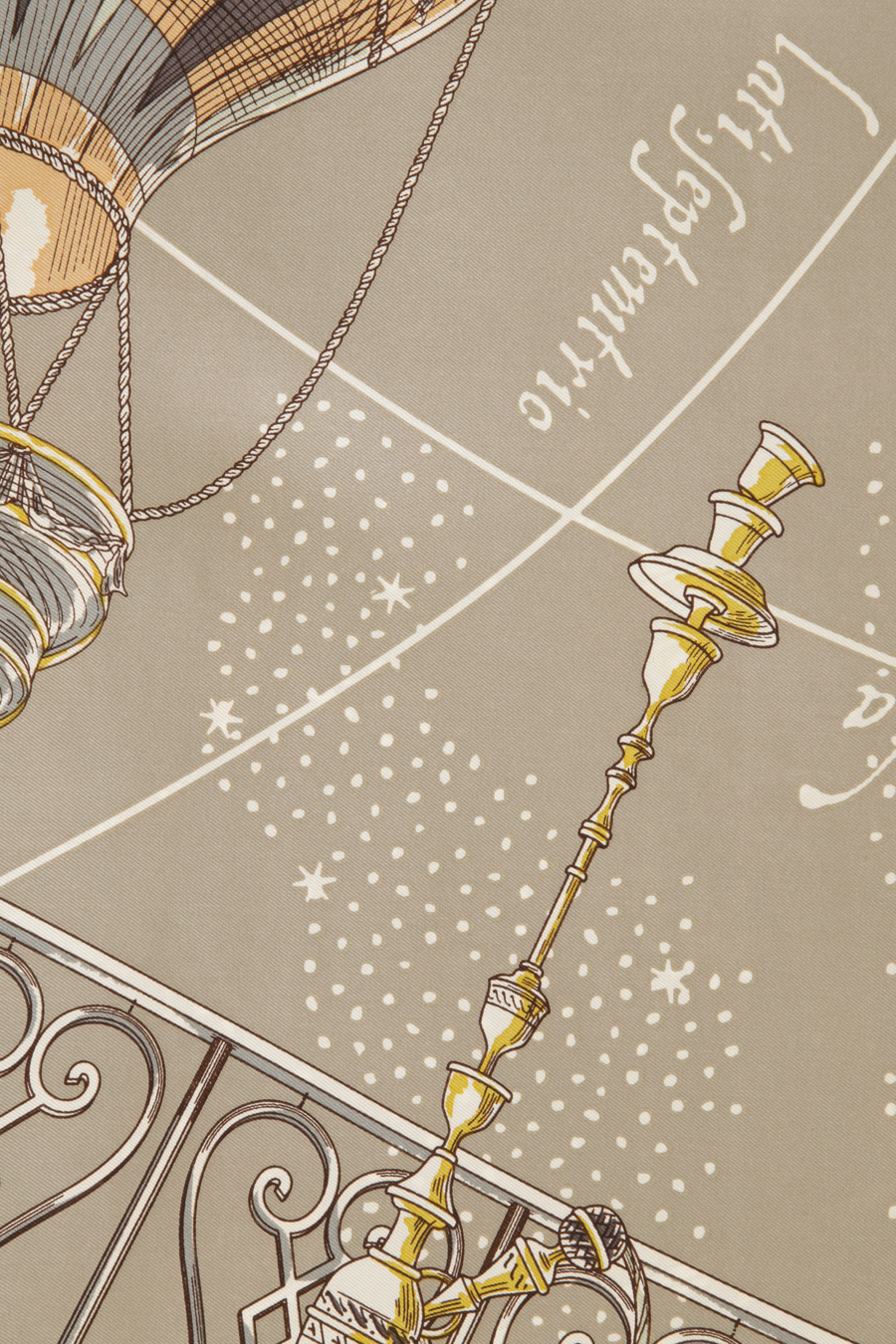 Silk scarf with balloon motif – 88 cm silk
