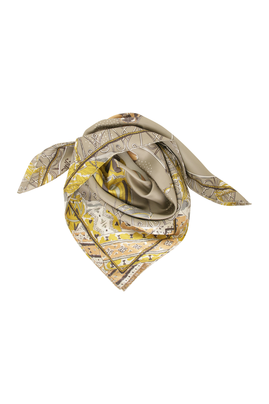 Silk scarf with balloon motif – 88 cm silk
