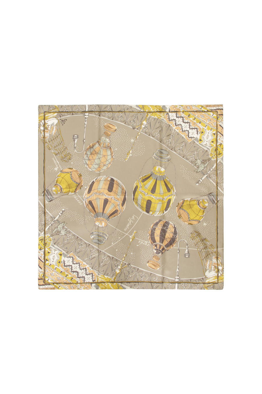 Silk scarf with balloon motif – 88 cm silk