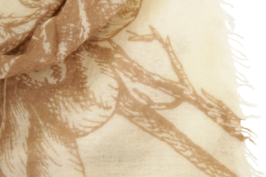 Edles Kaschmirtuch mit zeitlosem Blumenmuster - BanFine 622511