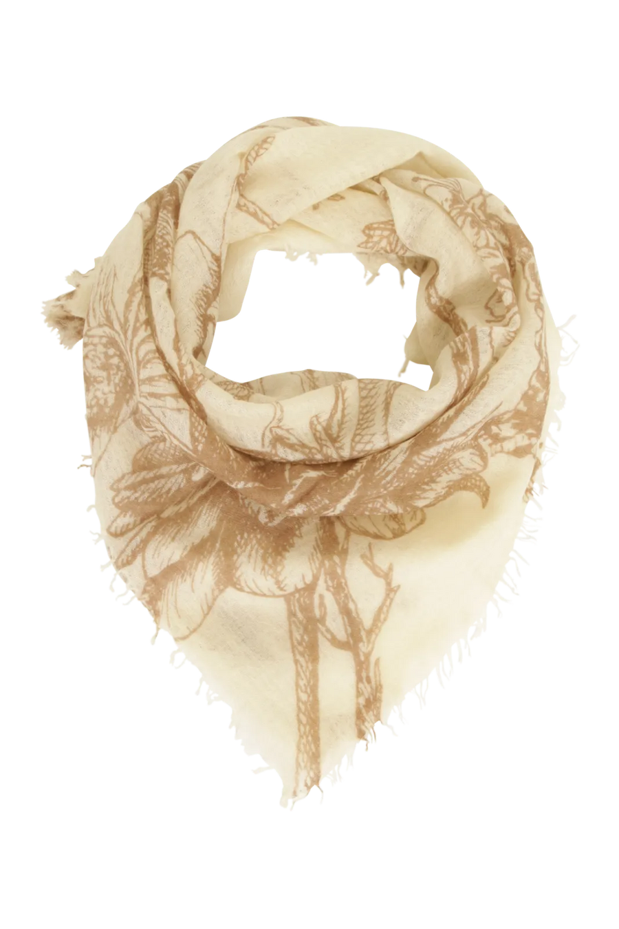 Edles Kaschmirtuch mit zeitlosem Blumenmuster - BanFine 622511