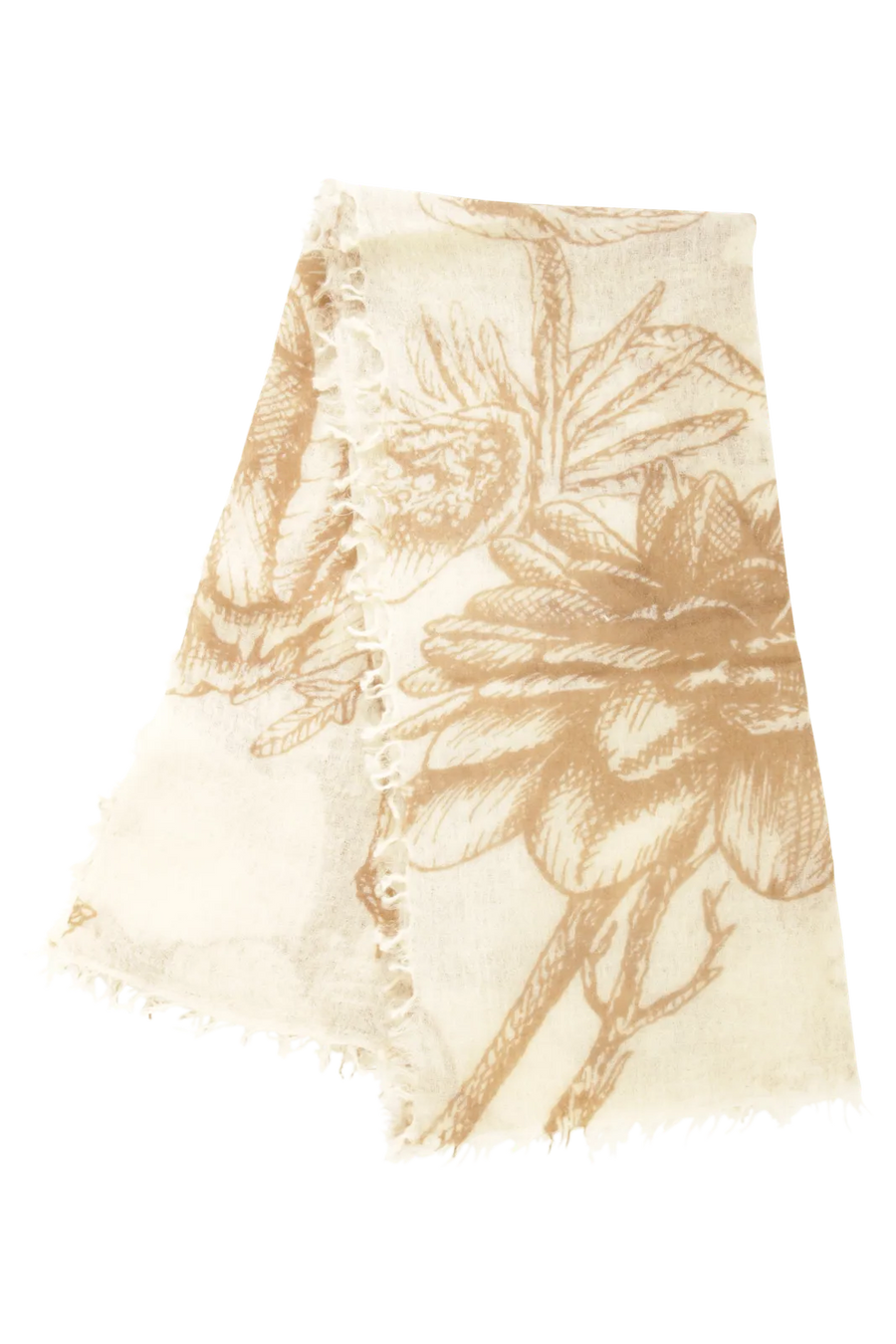 Edles Kaschmirtuch mit zeitlosem Blumenmuster - BanFine 622511