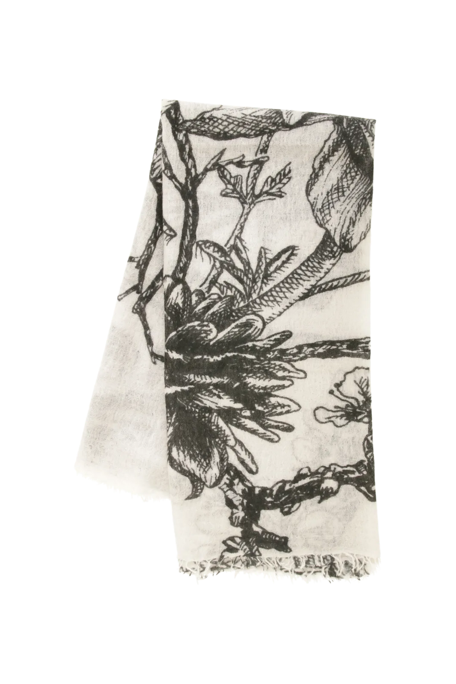 Edles Kaschmirtuch mit zeitlosem Blumenmuster - BanFine 622511