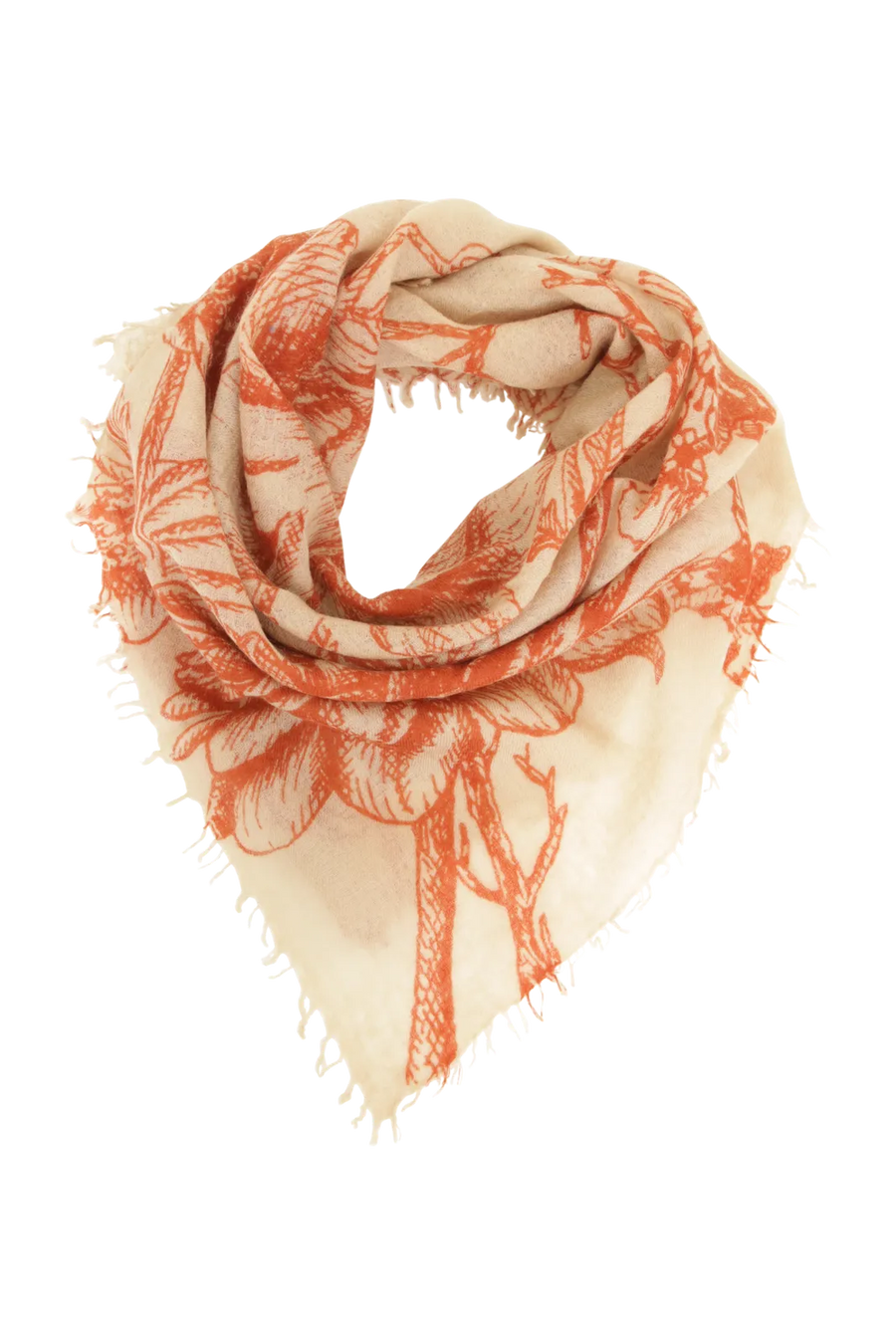 Edles Kaschmirtuch mit zeitlosem Blumenmuster - BanFine 622511